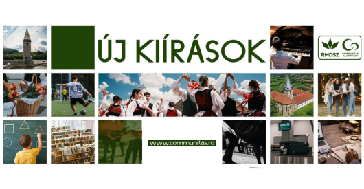 Új pályázati kiírások a Communitas Alapítványnál!